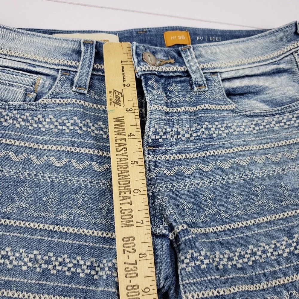 Anthropologie Pilcro & The Letterpress Stet Fit Shorts Embroidered‎ Women's 29x6 - Picture 10 of 12